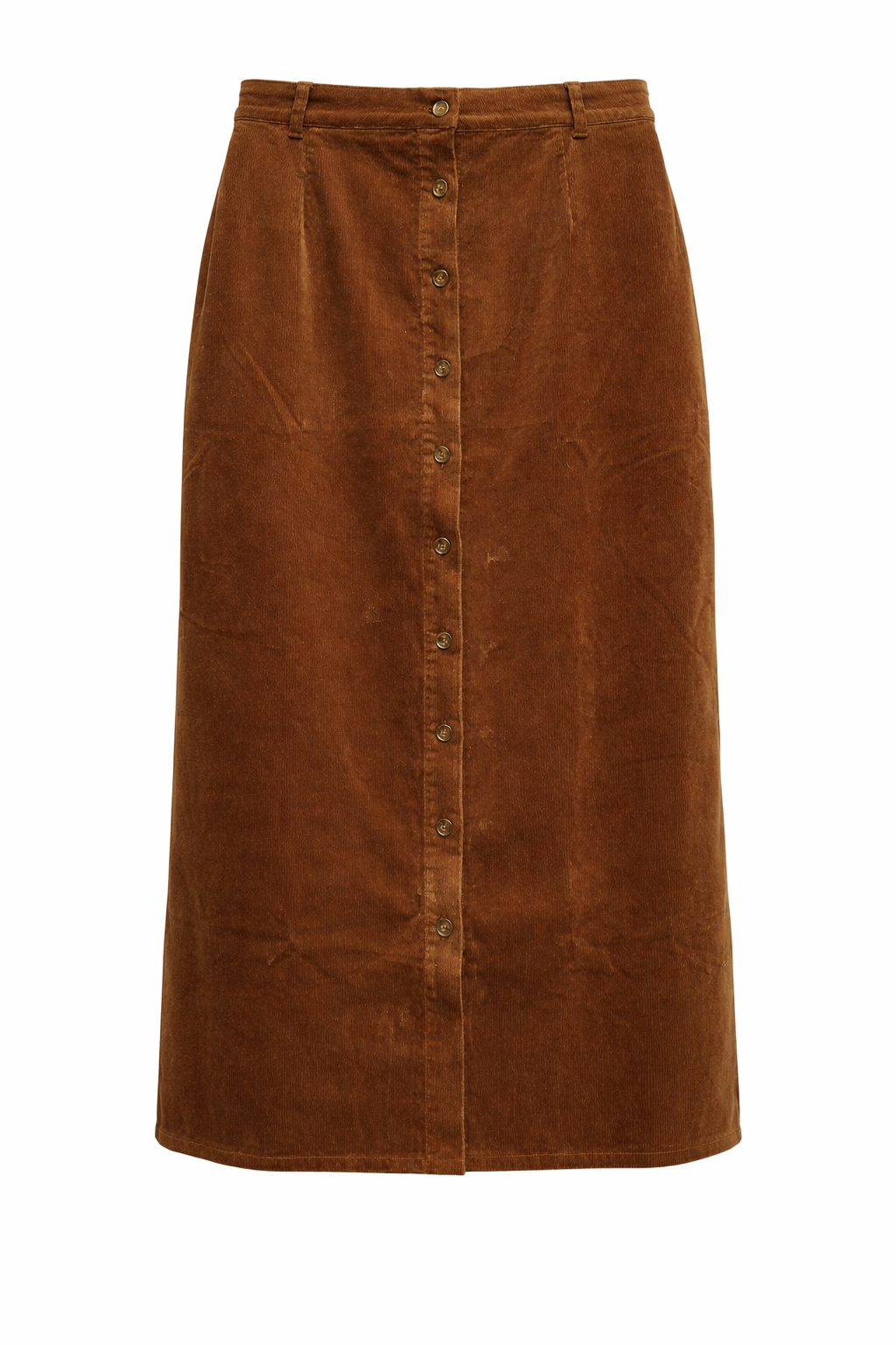 CORD BUTTON SKIRT