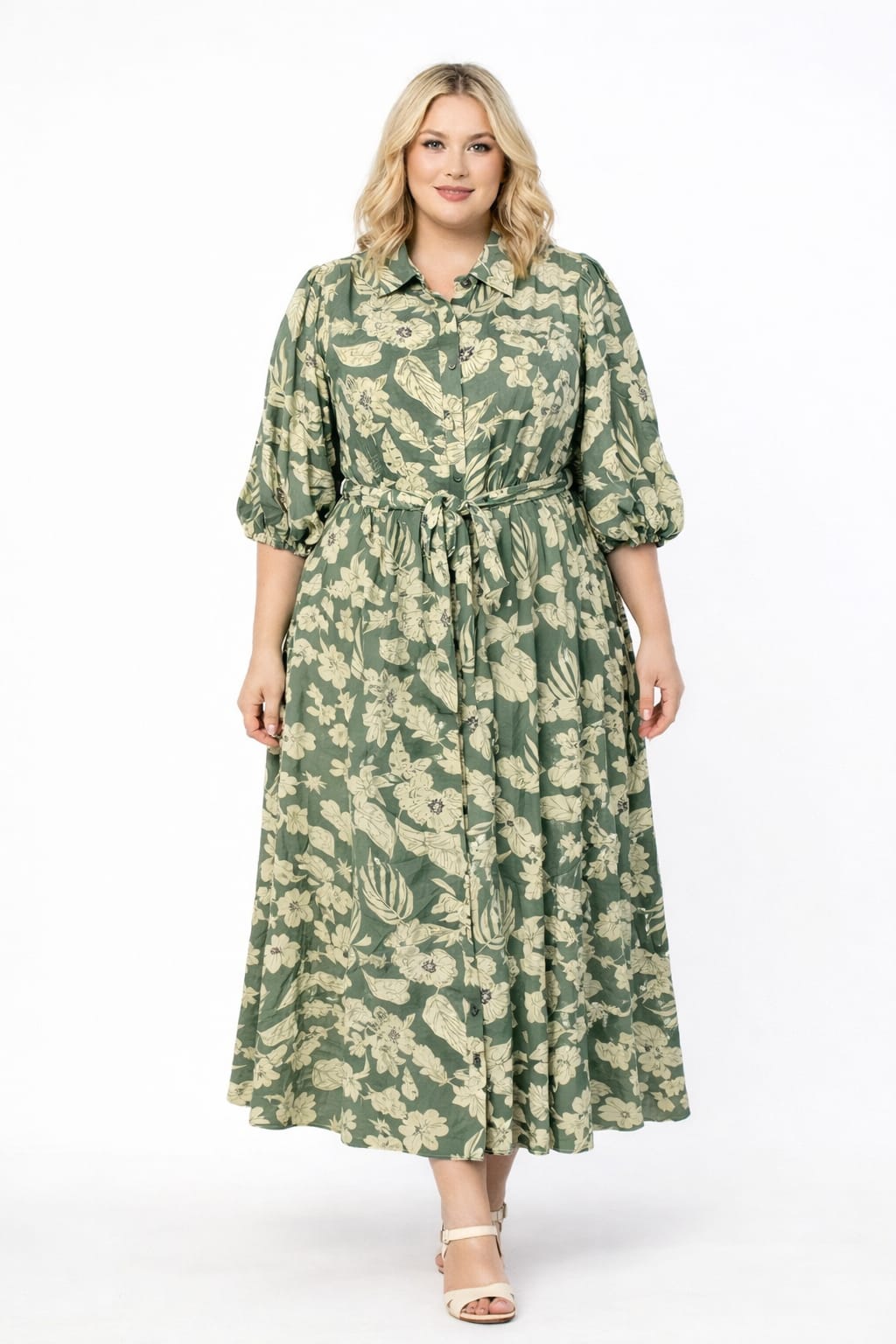 FLORAL PUFF SLEEVE DRESS