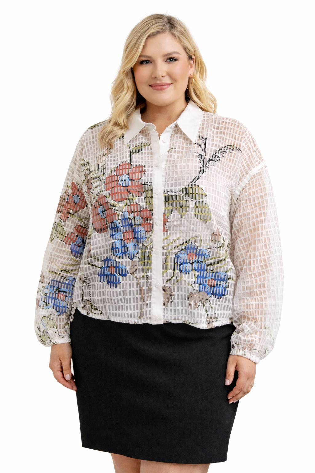WILDFLOWER TRELLIS BLOUSE
