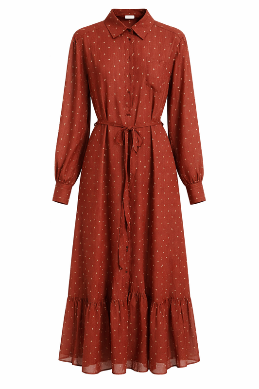 CHIFFON FALL DRESS