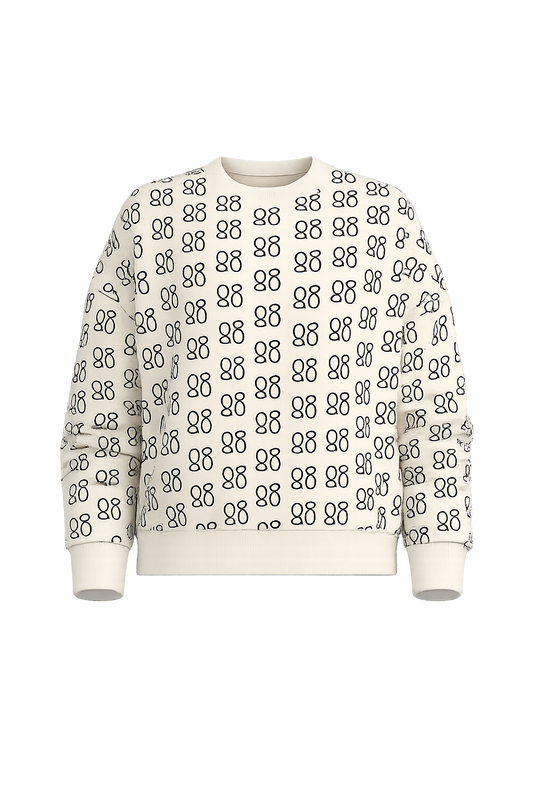 LOGO CONTRAST SWEAT TOP