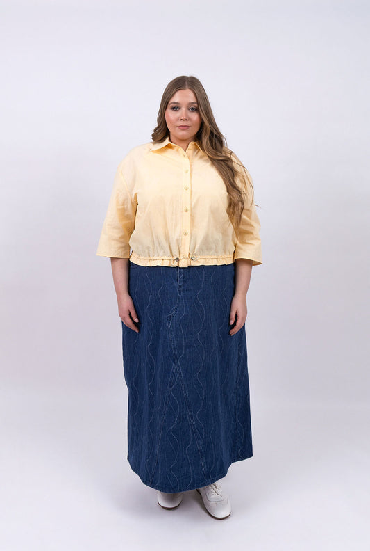 DRAW WAIST BLOUSE