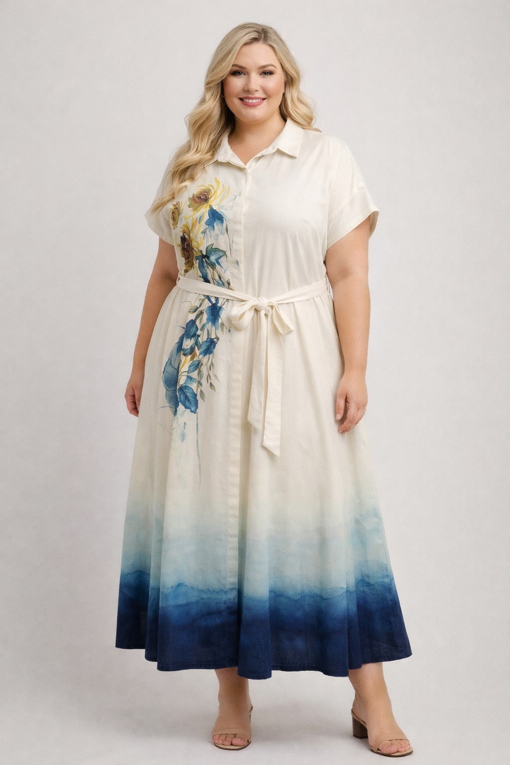 GOLDEN HORIZON BLOOM DRESS