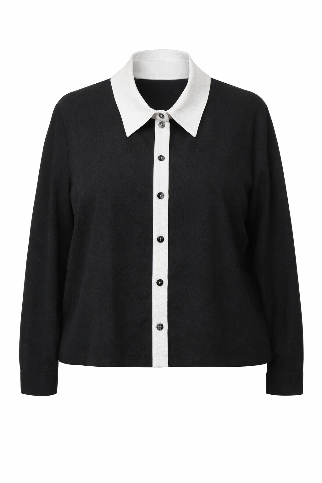THE CONTRAST COLLAR BLOUSE