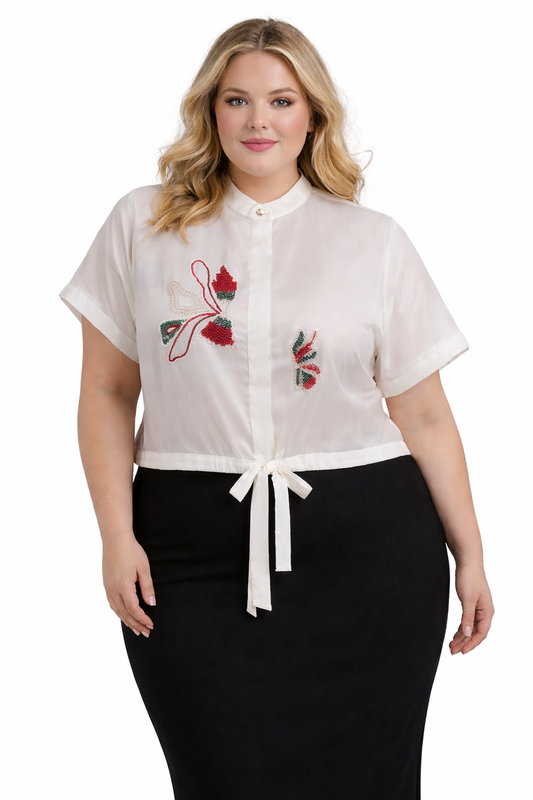 ROSETTE DRIFT BLOUSE