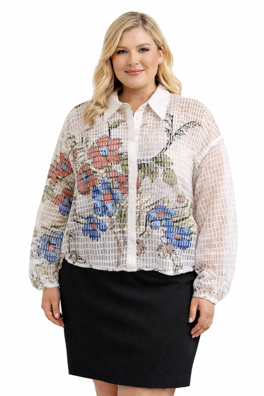 WILDFLOWER TRELLIS BLOUSE