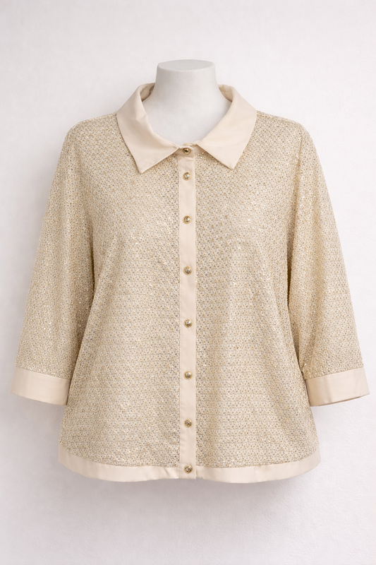 THE GOLDEN HOUR BUTTON TOP