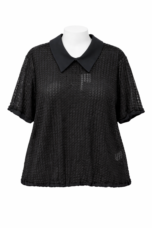 EVENING EDGE COLLAR BLOUSE