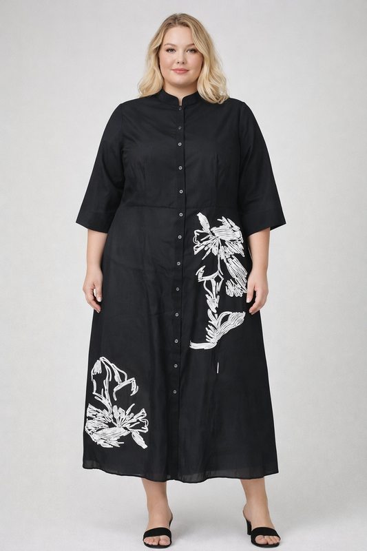 REFINED ETCH DRESS