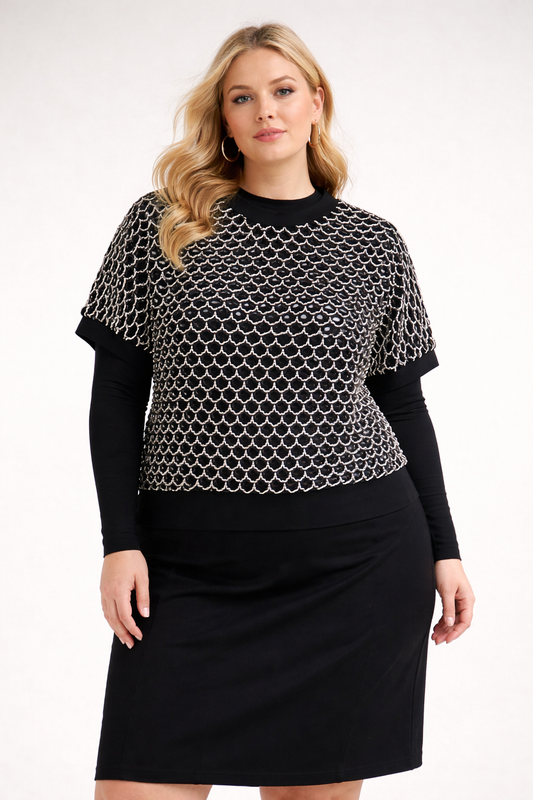 MIDNIGHT MOSAIC TOP