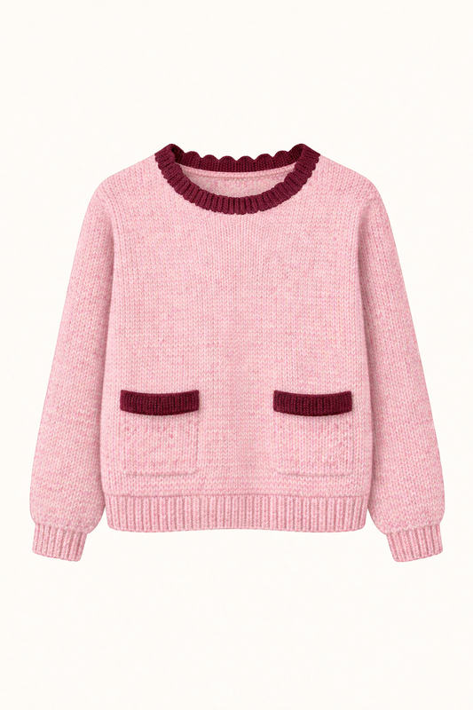 PETAL WINE SWEATER