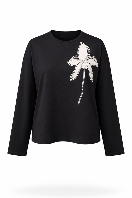 FLOWER ROBE TOP