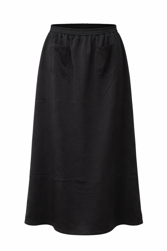 SATIN CARGO SKIRT