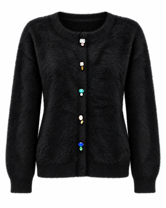 COLORED CRYSTAL CARDIGAN