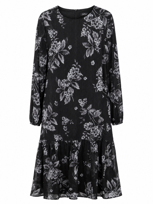 BLACK FLORAL DRESS