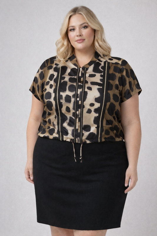 SAVANNA CHIC ZIP TOP