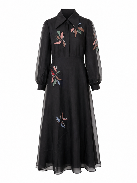 FLORAL PANEL DRESS