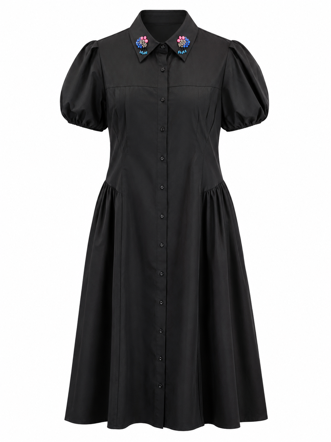 GEMSTONE COLLAR DRESS