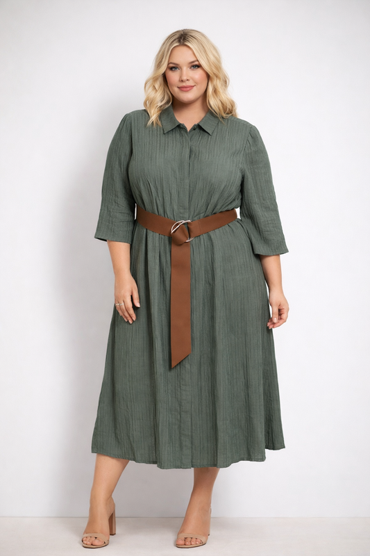 THE OLIVE GROVE MIDI DRESS