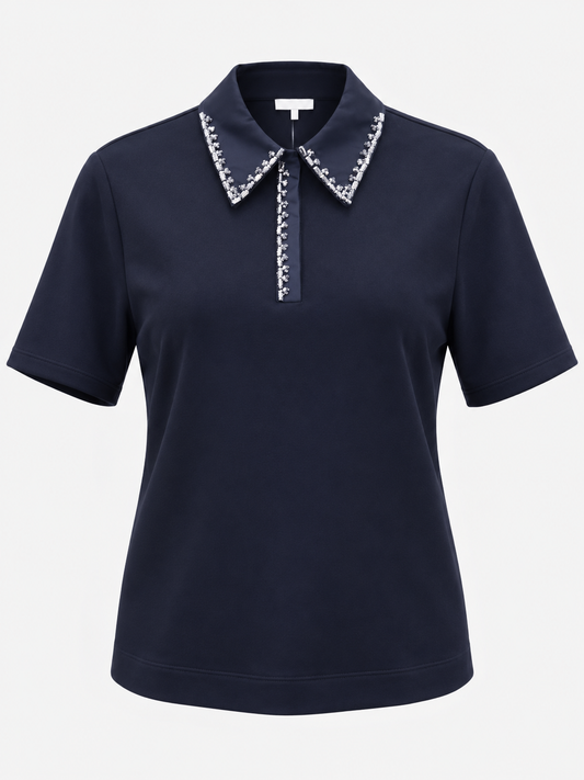 BEADED COLLAR TOP