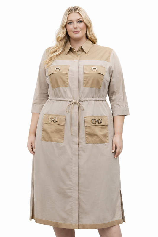 THE CAMELSTONE SHIRT DRESS