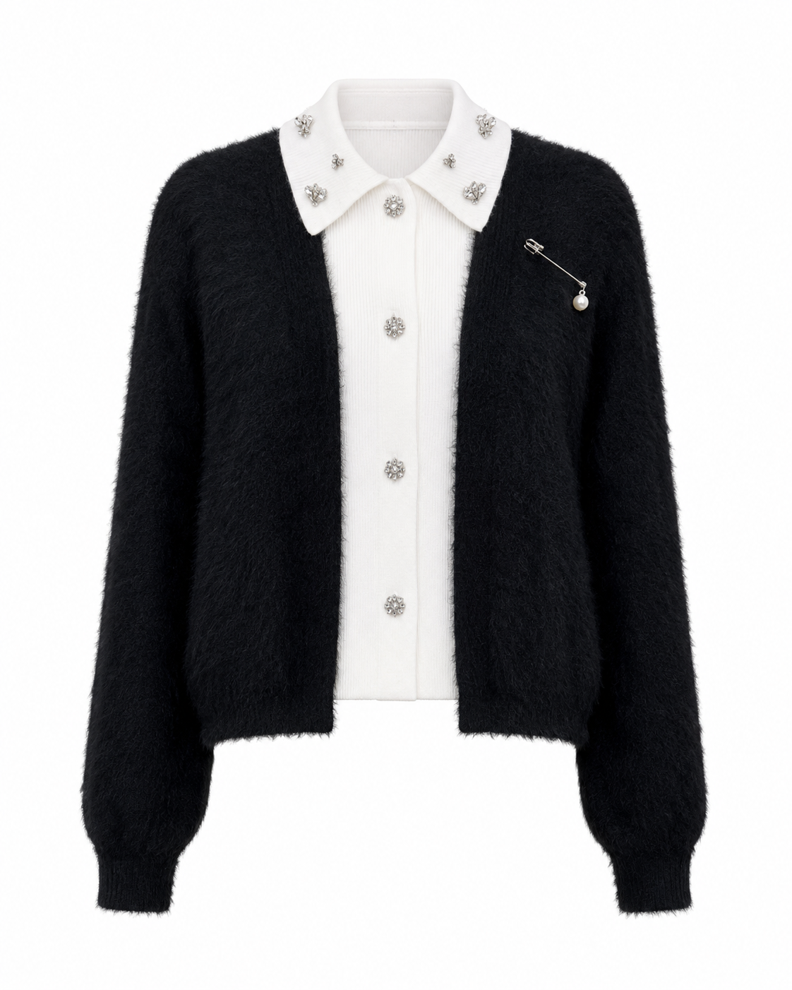 CHIC LAYERED-LOOK SWEATER