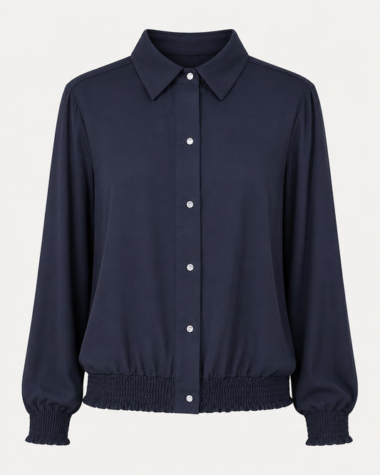 CRYSTAL BUTTON BLOUSE