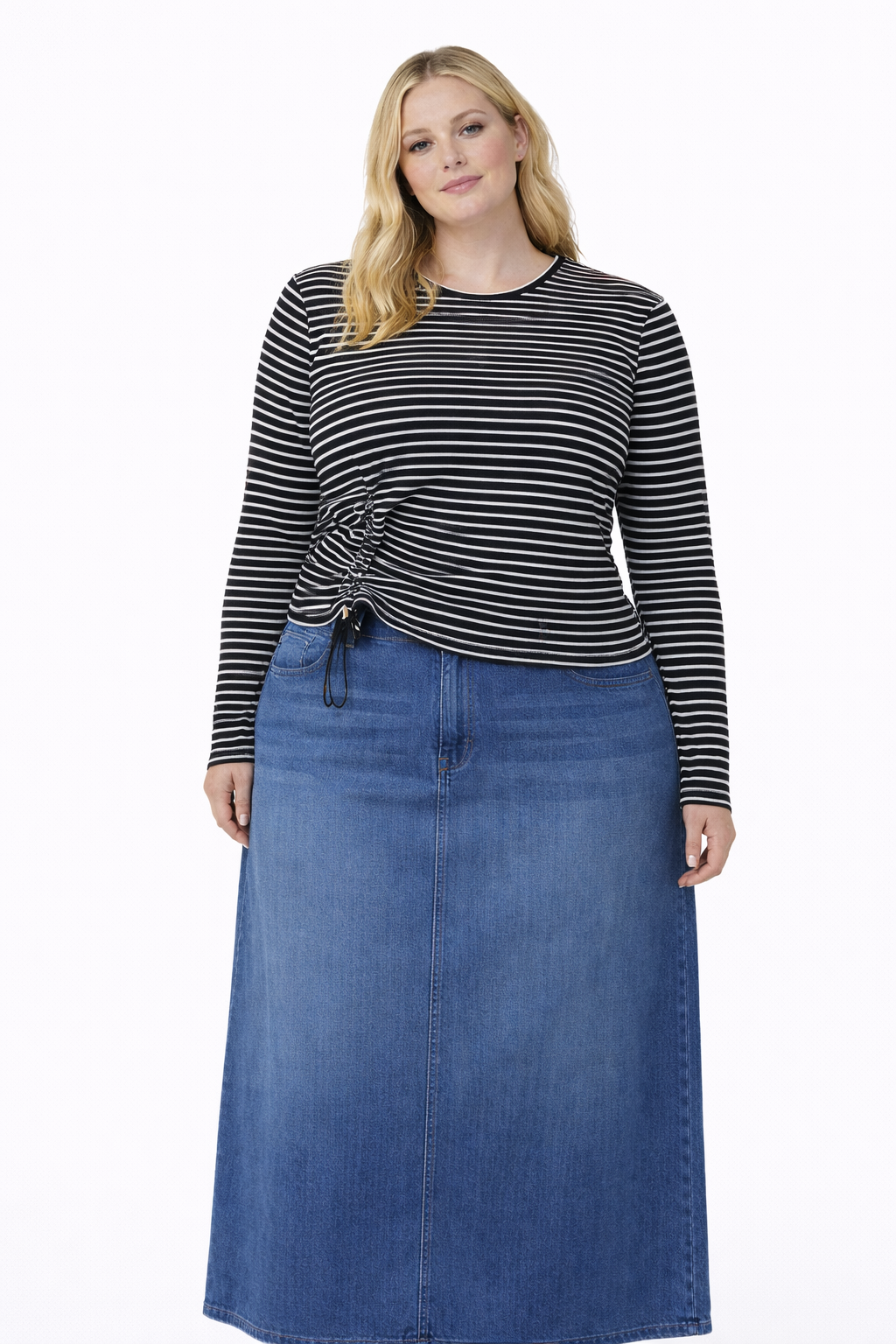 THE PERFECT STRIPE CINCH TOP