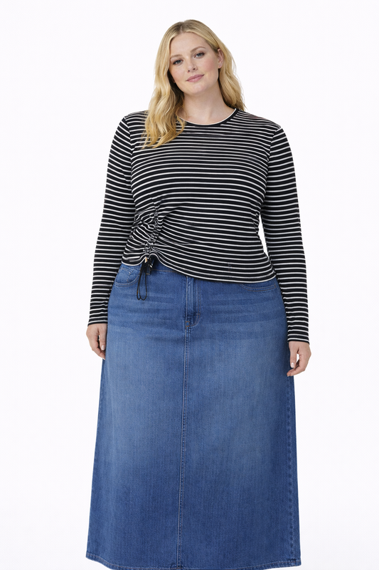 THE PERFECT STRIPE CINCH TOP