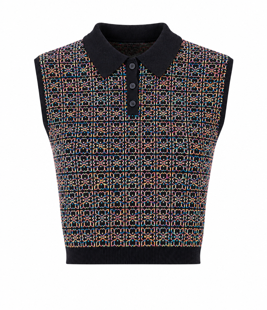 MOSAIC POLO VEST